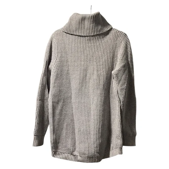 L.L. Bean Signature Cable Knit Cowl Neck Pullover SweaterSize XL EUC Cotton Wool - Picture 3 of 8